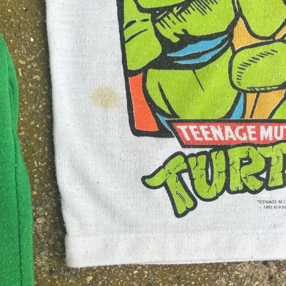 Vintage 90s Teenage Mutant Ninja Turtles Kids Pajama Set - Picture 3 of 5